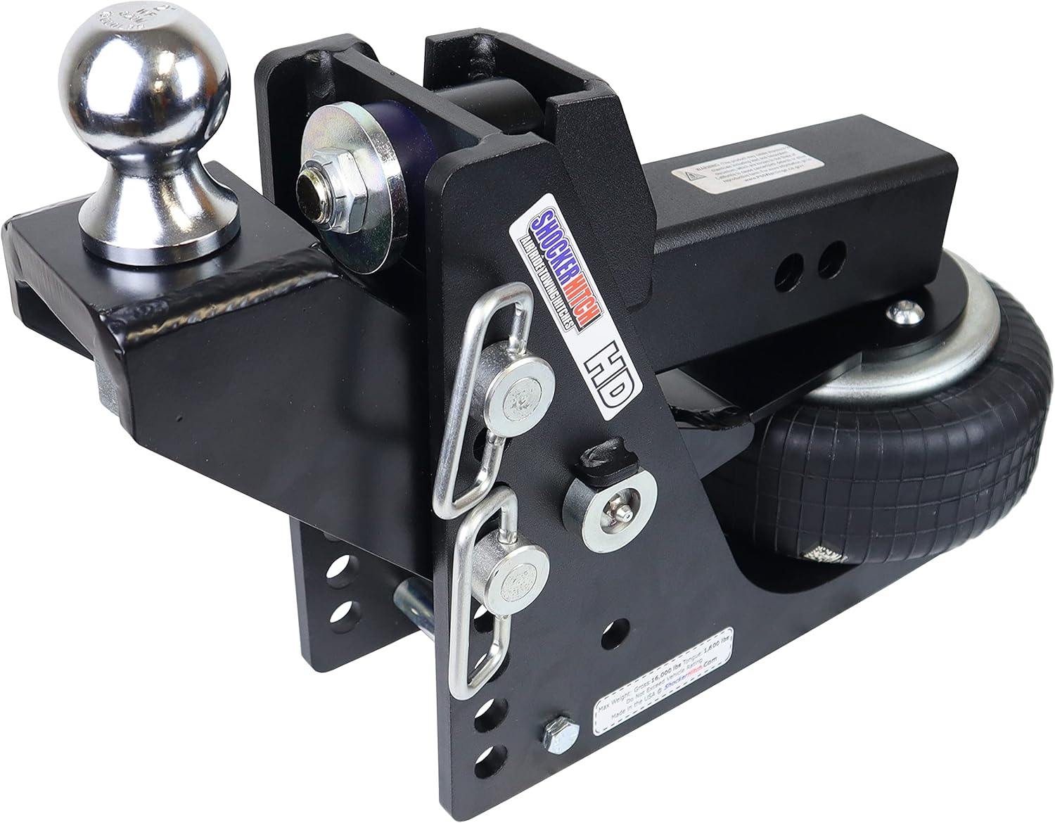 Black Air Hitch & Raised Ball Mount V608718