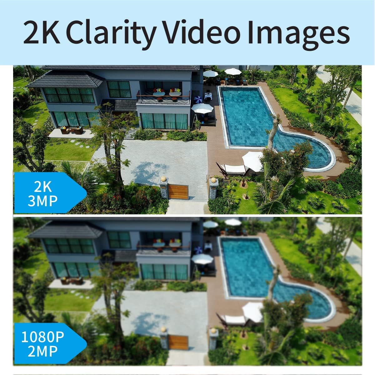 8CH NVR with 1TB HDD and 6PCS 3MP Outdoor Bullet Cameras with PIR Sensor and Floodlight Q199