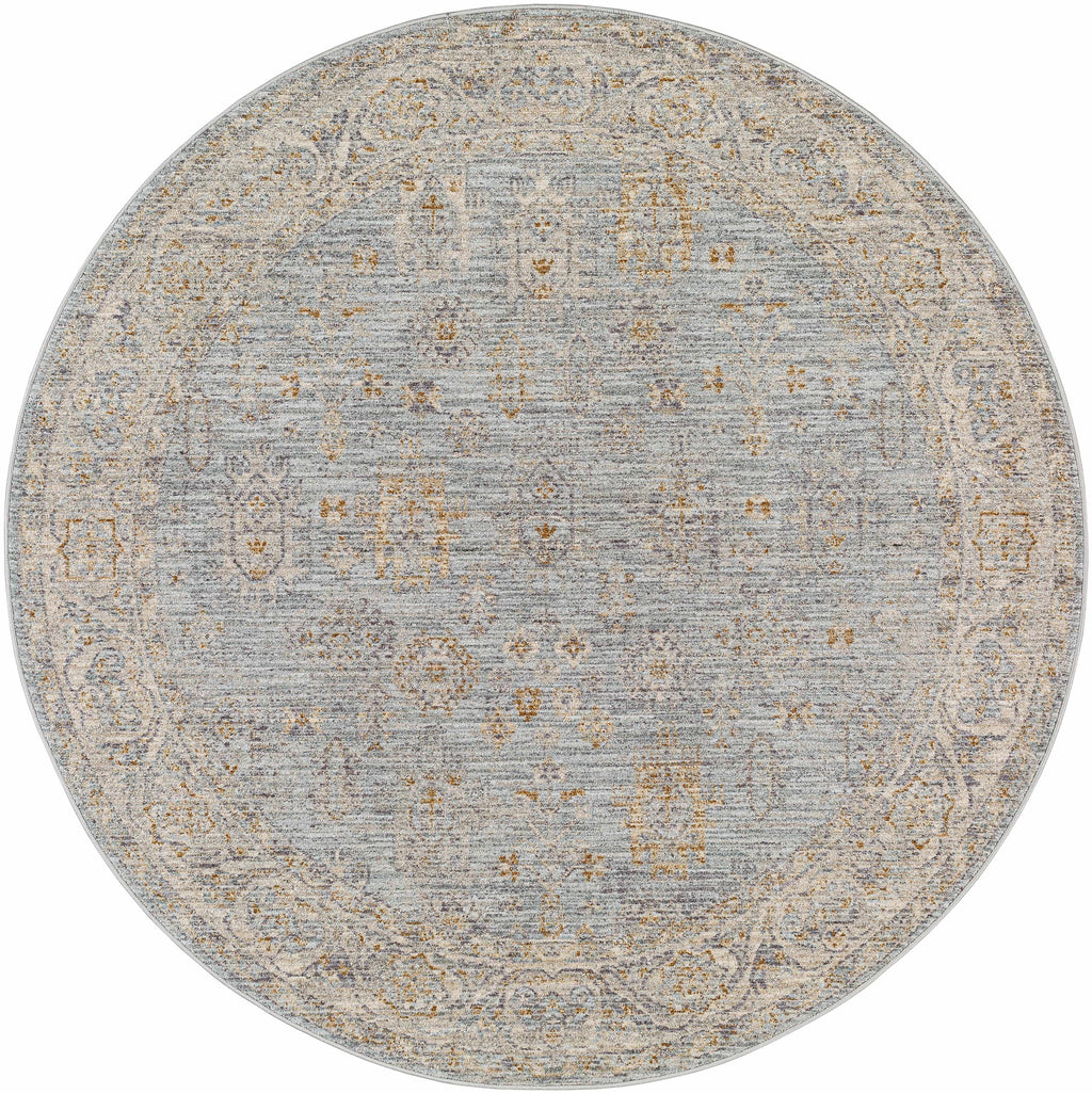 Gray Green Hallway Runner Rug N3705