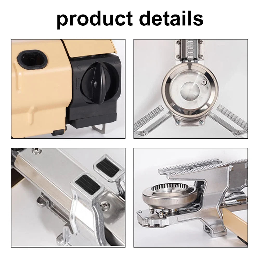 Portable Folding Butane Camping Stove 2600W with Electronic Ignition Carrying Bag F8930