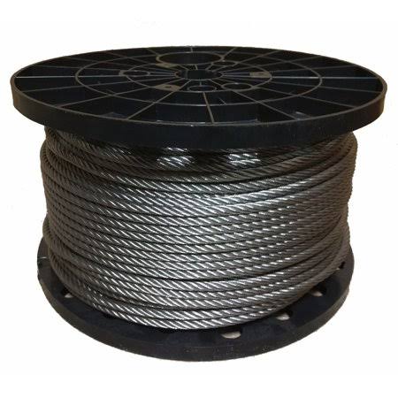 1/8 inch Stainless Steel Aircraft Cable Wire Rope 7x19 Type 304 (250 Feet) T33094