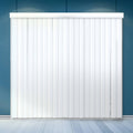 White Cordless Vertical Window Blinds, 78 inch x 84 inch Y6742