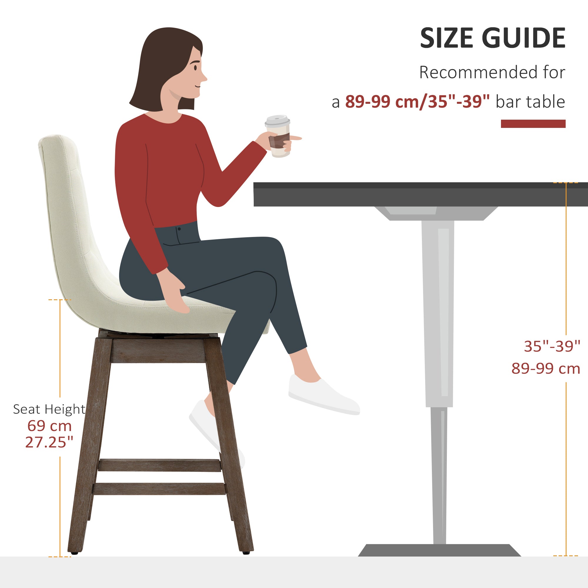 Swivel Counter Height Bar Stools A6368