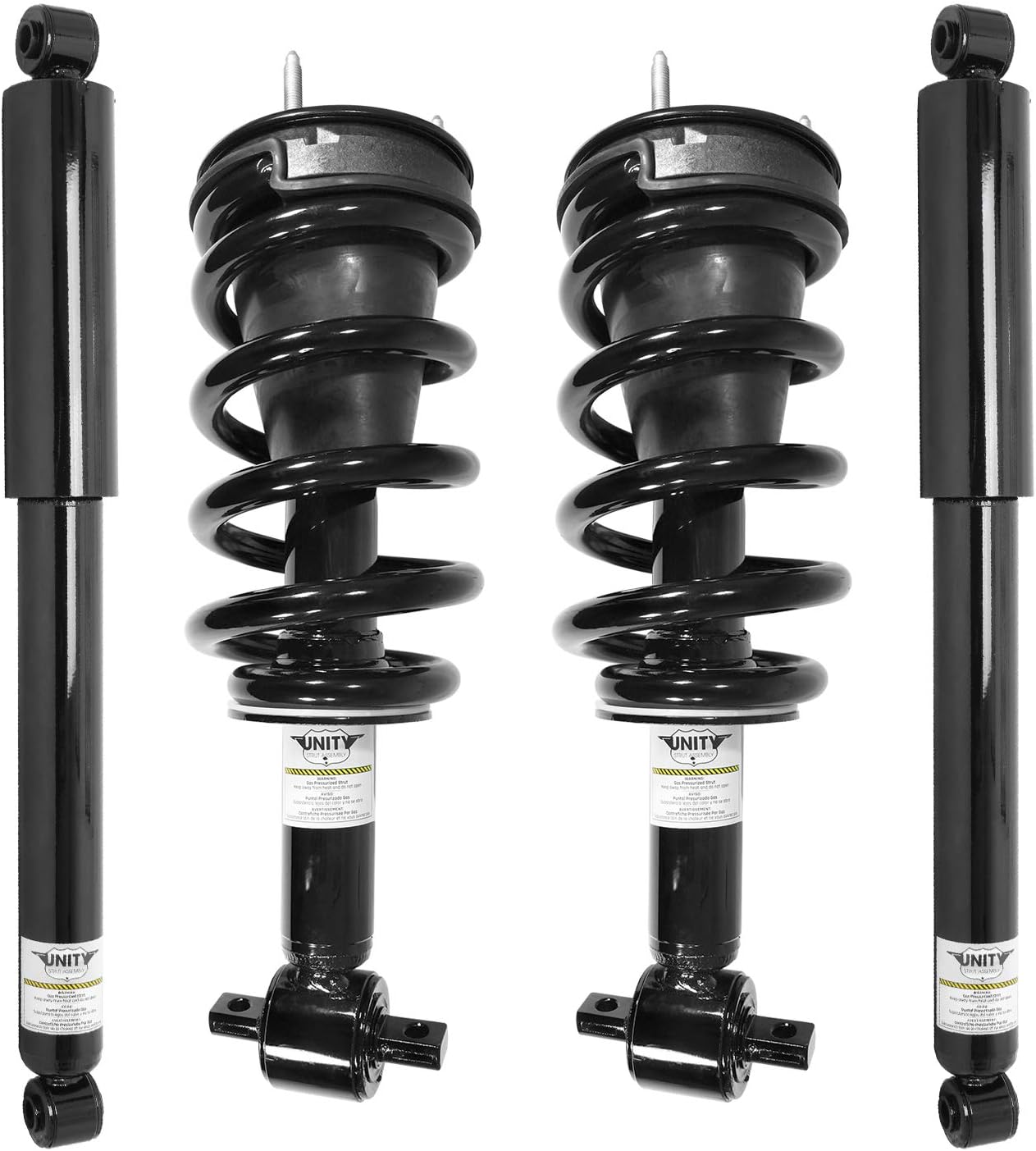 Front and Rear 4 Wheel Complete Strut Assembly with Gas Shock Kit T35582