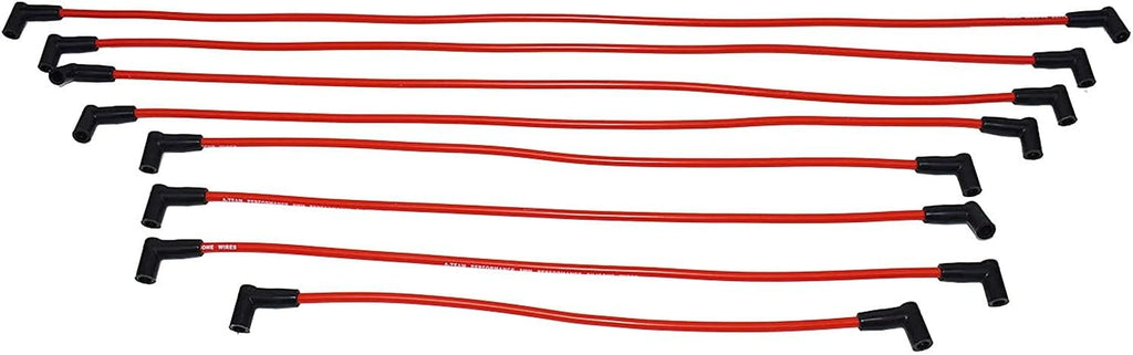 8-Cylinder Male Cap 65k Volt HEI Distributor Tune Up Kit 8.0mm Spark Plug Wires Red Pack of 2 Y21531