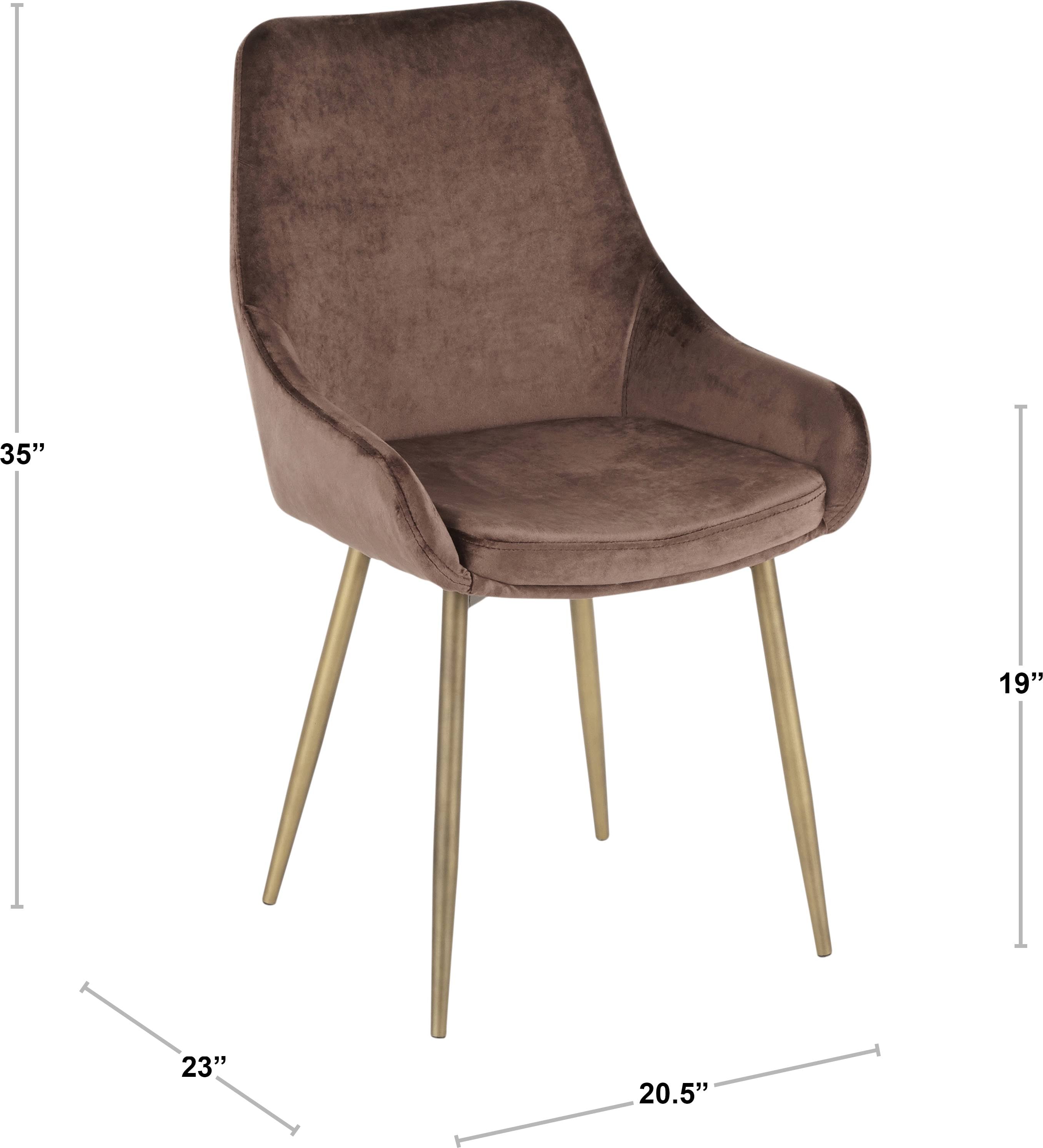 Black Solid Back Dining Side Chair, Set of 2 B331