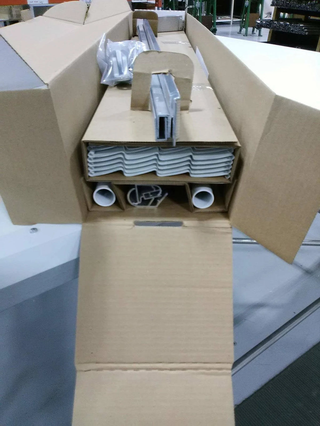 White Aluminum Door Canopy with Support Arms U87888