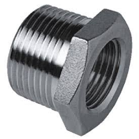 Cast Pipe Fitting Hex Bushing 2 x 3/8 NPT Male x Female, Pkg Qty 10 F100