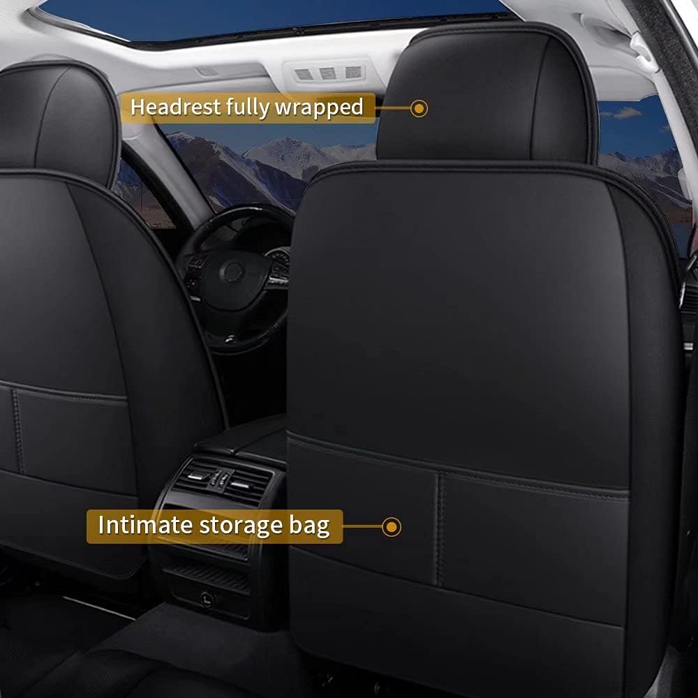 Waterproof Faux Leather Car Seat Covers Full Set S1293