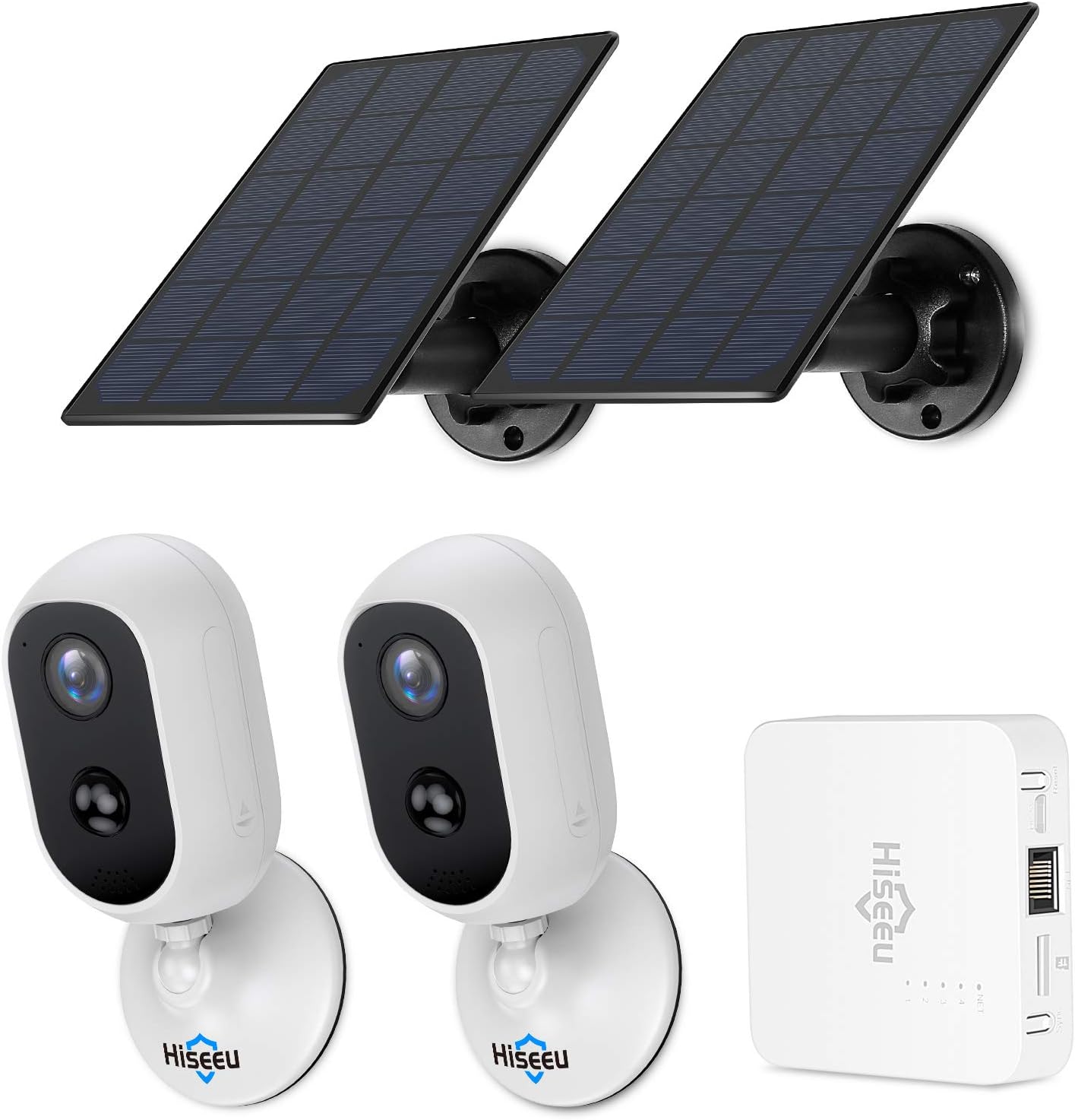 2K 3MP Wireless Battery Powered Security Camera Outdoor 2-Cam Kit R158215