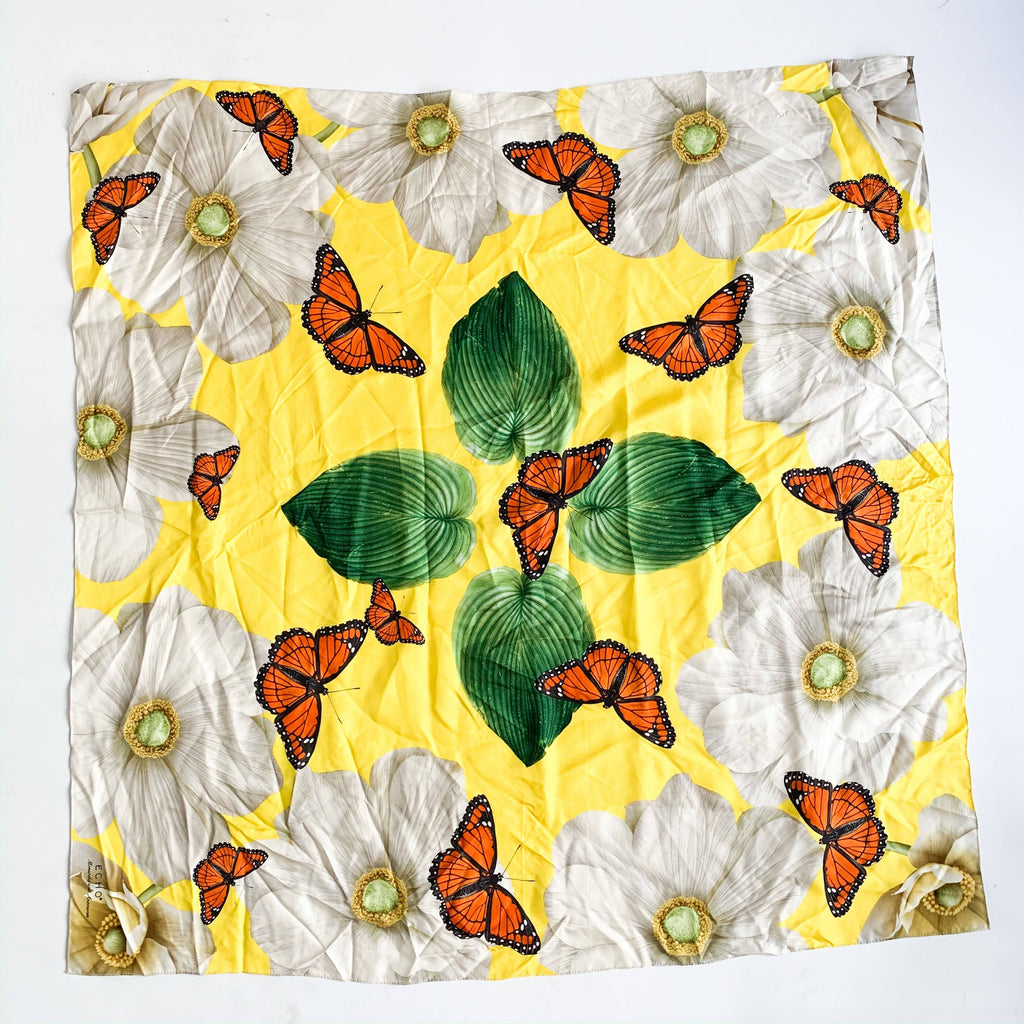 Butterfly and Leaf Scarf K912
