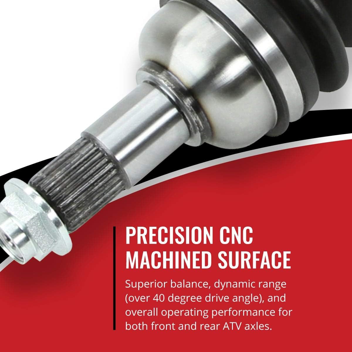 Front Left Axles for Kawasaki 650 Brute Force 4X4, Pack of 2 Q15411