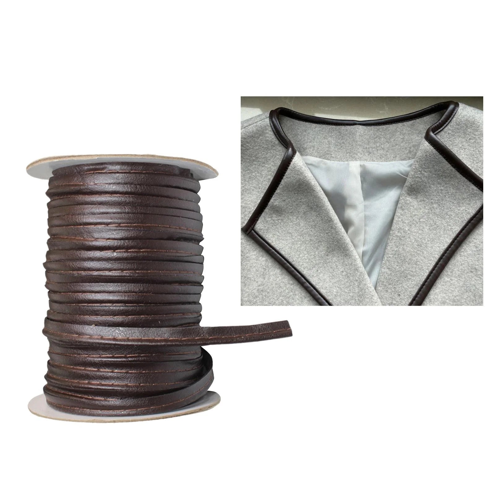Faux Leather Bias Tape 50 Yards Continuous Bulk Spool A800861