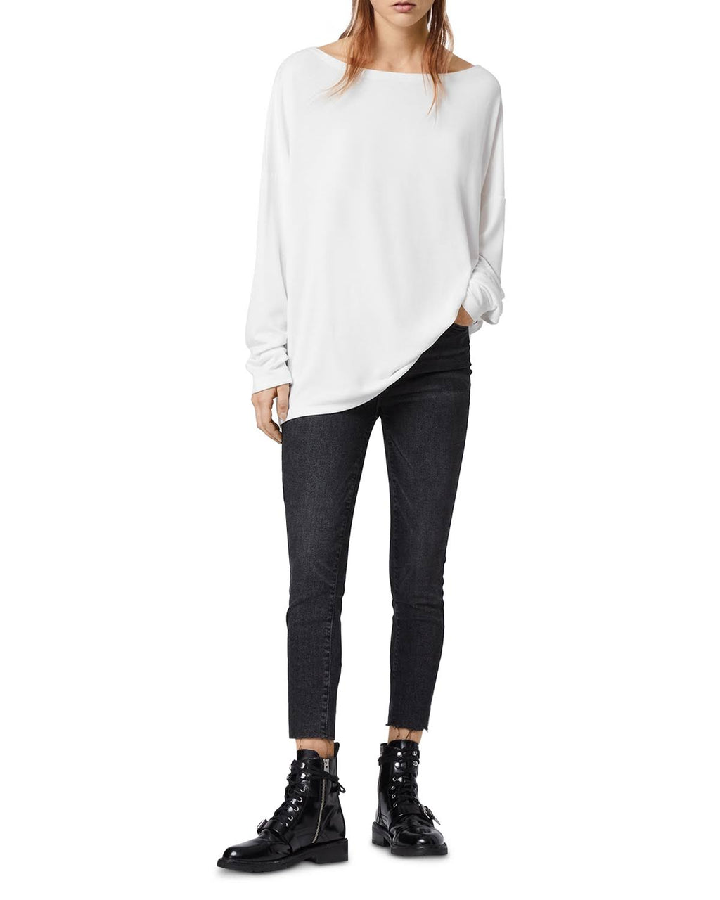 Oversized Tee Chalk White E973