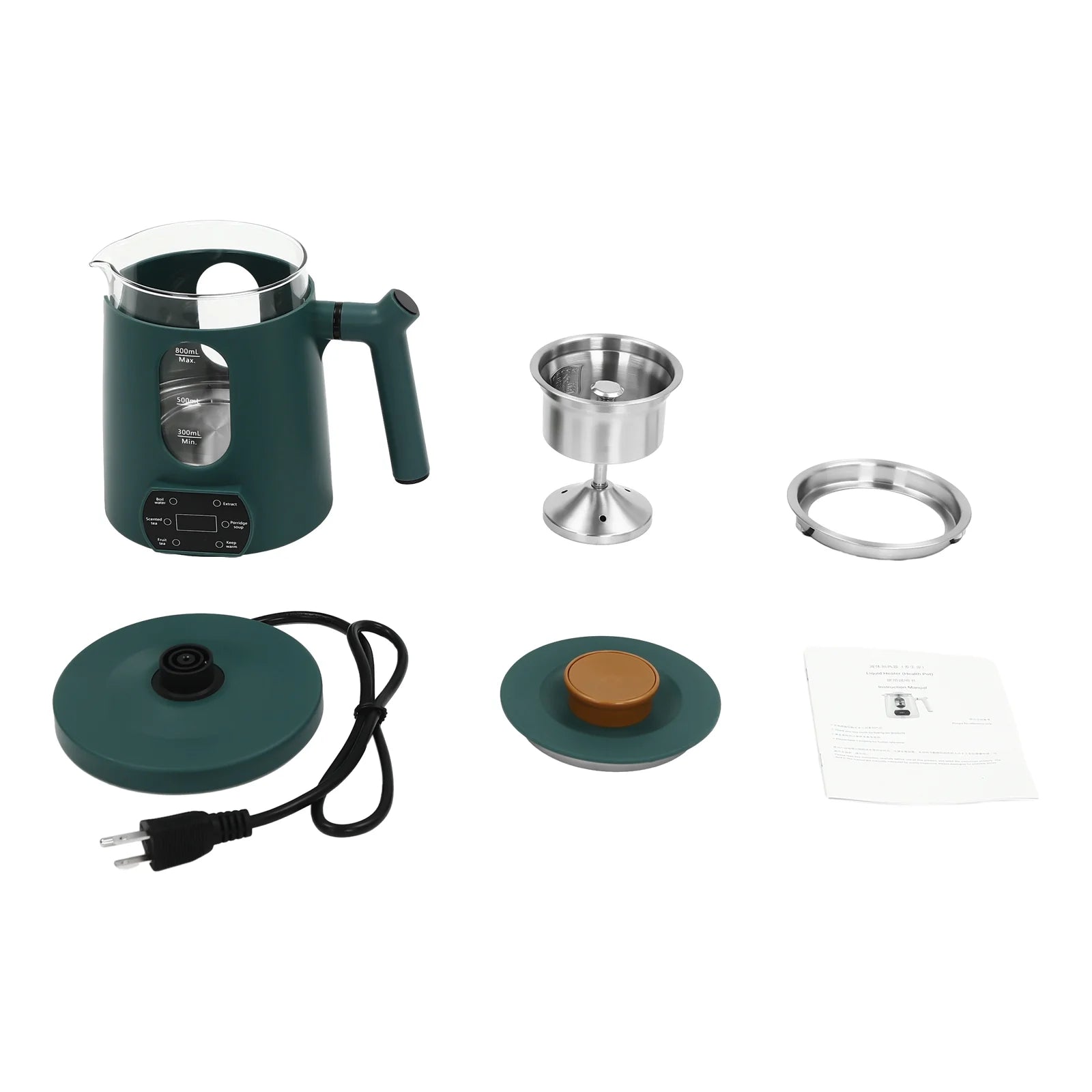 600W Electric Tea Kettle with Digital Display D67009