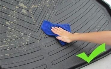 Cargo Liner Trunk Floor Mat Waterproof Protector Pack of 2 V3094