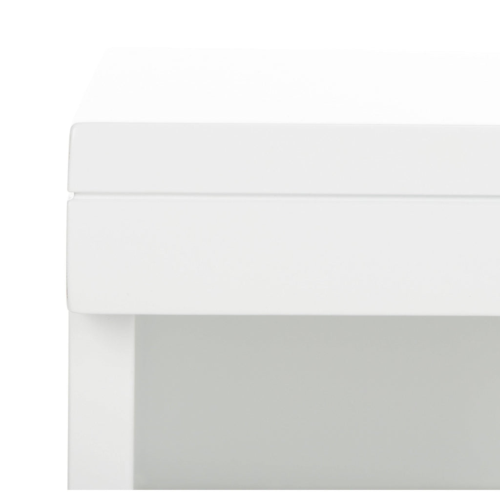 White/Gold 1 Drawer Side Table O807