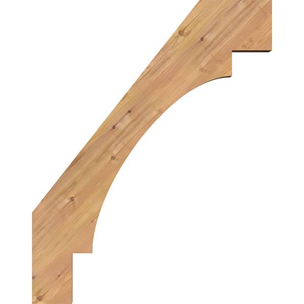 3 1/2x22W x 30x22D x 38x22H Merced Smooth Brace, Western Red Cedar U962