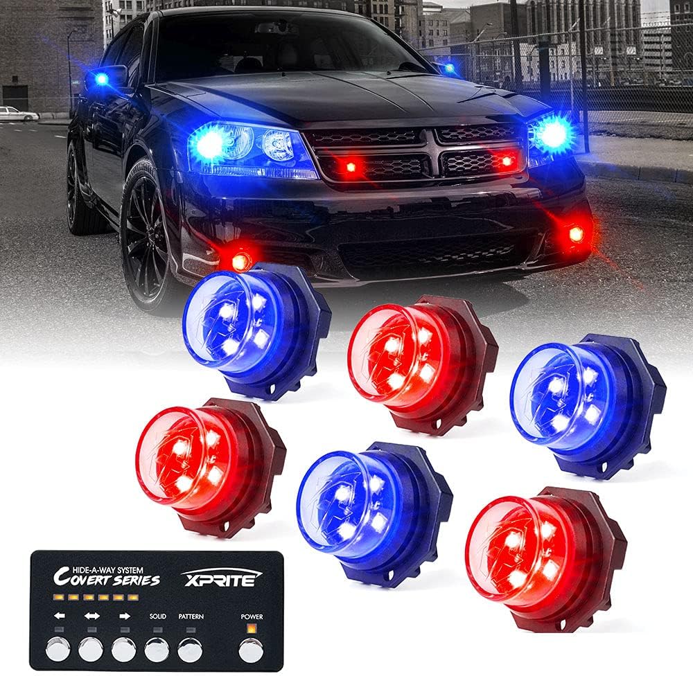Amber LED Strobe Lights Kit 8 PCS B174095