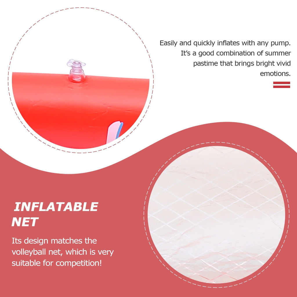 Inflatable Pool Float Set with Volleyball Net and Volleyballs B324
