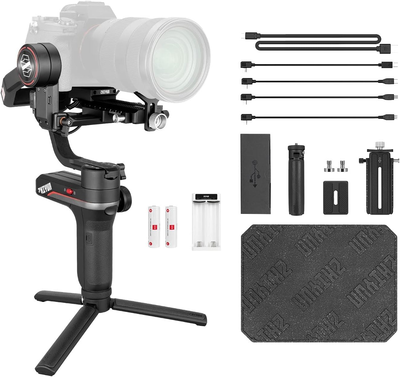 Professional 3-Axis Gimbal Stabilizer with Carrying Case J784196