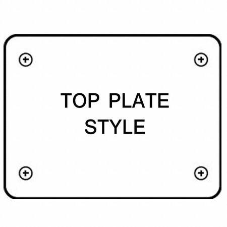 Swivel Plate Caster, Cast Iron, 5 in., 1200 lb. I98031
