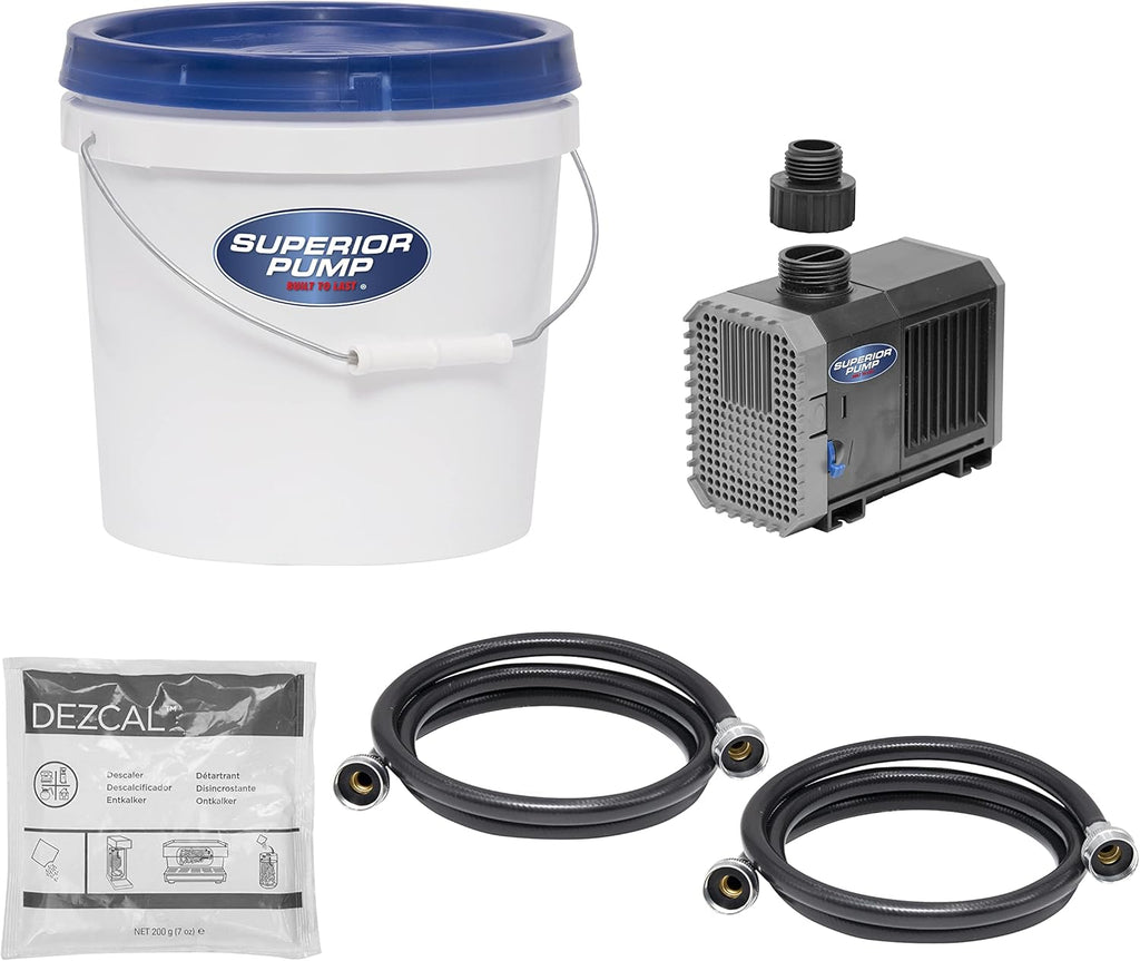 Black Tankless Water Heater Descaler Pump Kit P645