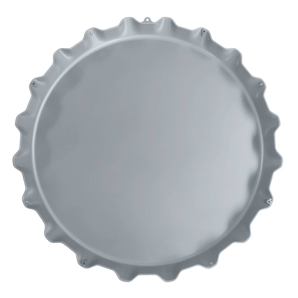 Silver Bottle Cap Wall Sign K60073