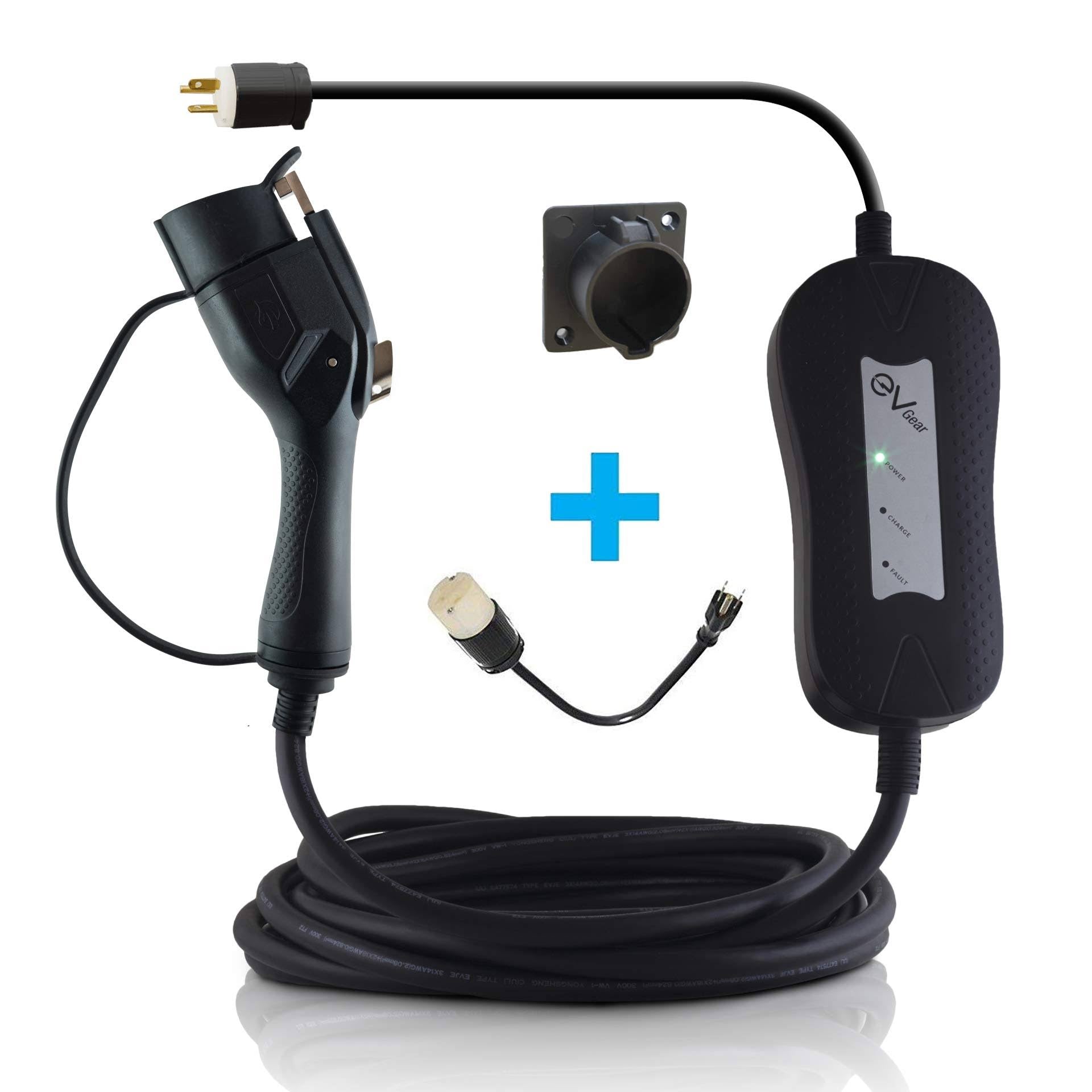 Level 2 EV Charger with 30 ft Cable, 110V - 240V, Includes Level 1 Adapter Q136473
