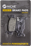 Front Left Brake Pad Set Organic Pack of 2 W184228