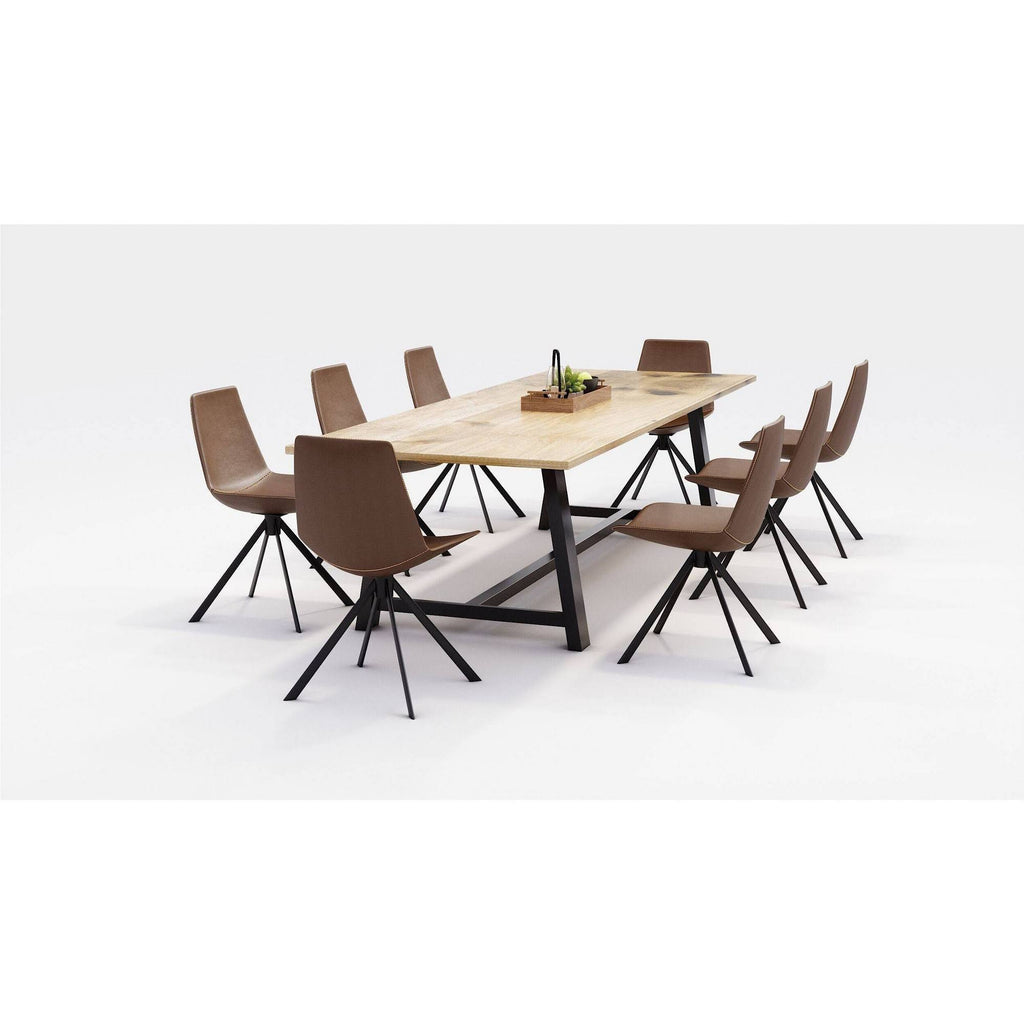 Brown Faux Leather Break Room Chair G1404