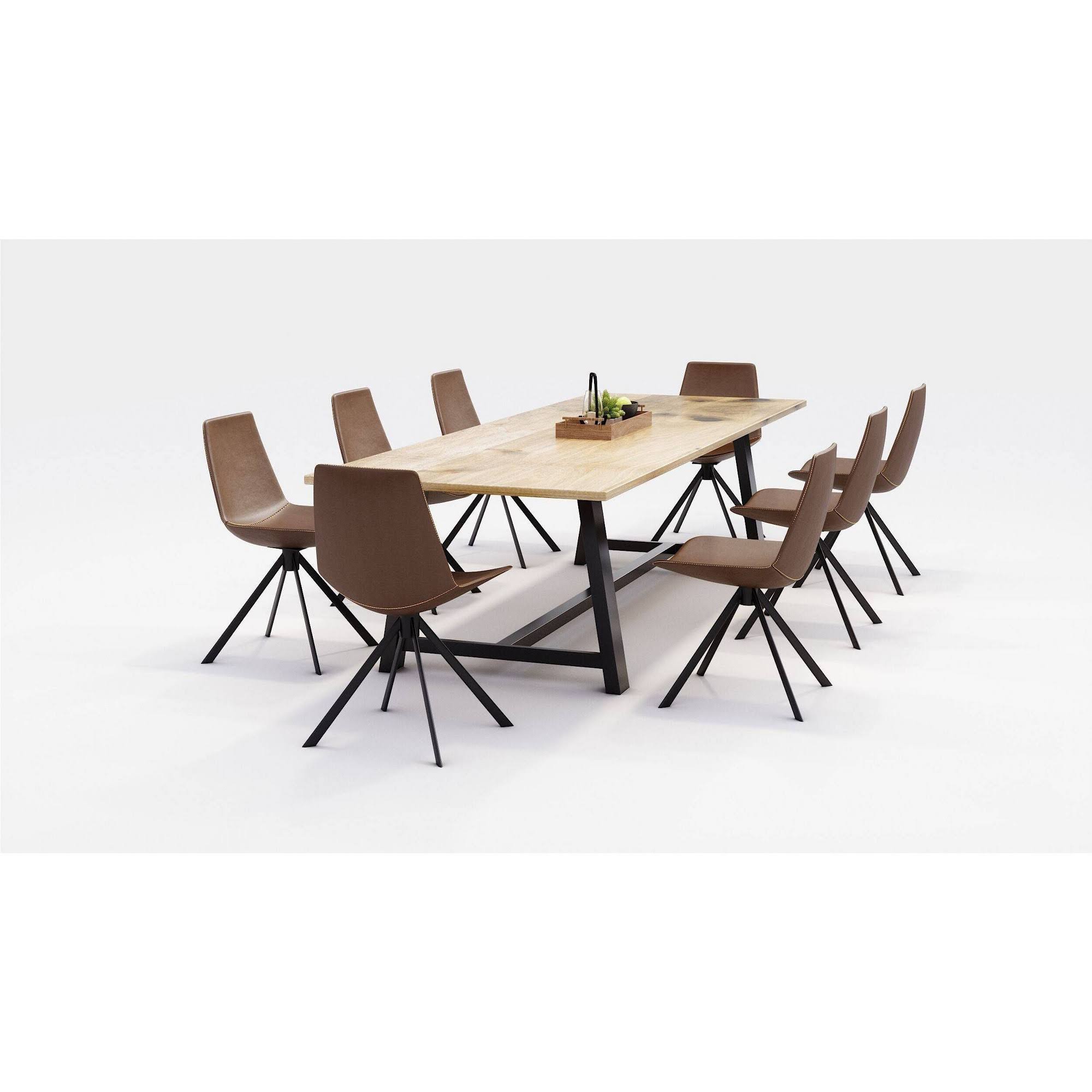 Brown Faux Leather Break Room Chair G1404