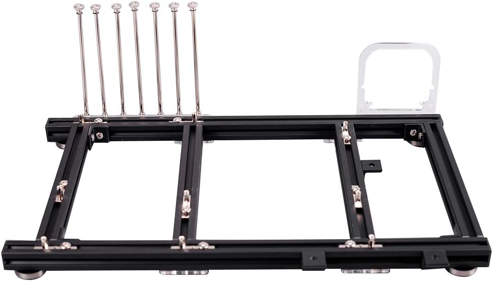 Black Open Frame Aluminum Alloy ATX Computer Case R4506