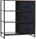 3 Drawer Storage Cabinet with Shelves V759662
