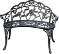 Green Cast Aluminum Patio Bench T8462