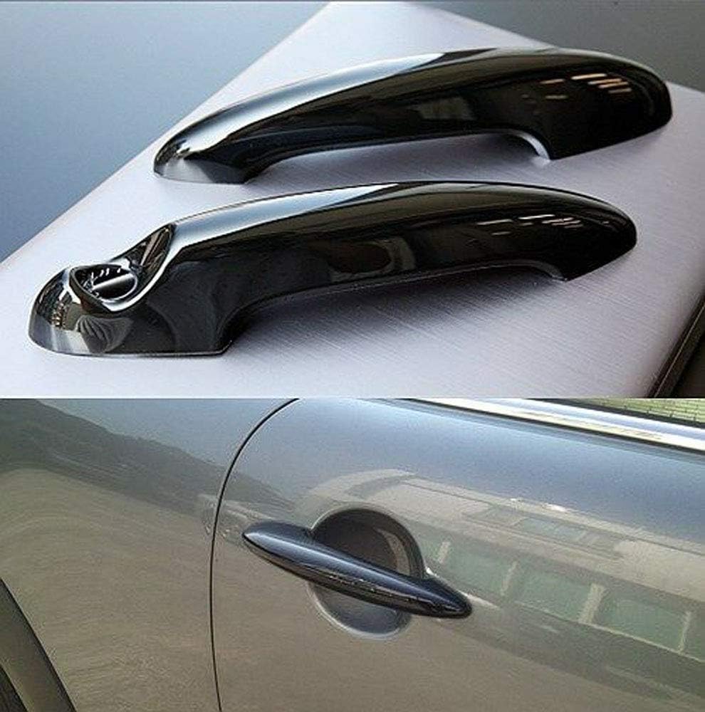 Gloss Black Door Handle Covers Pack of 2 Z178
