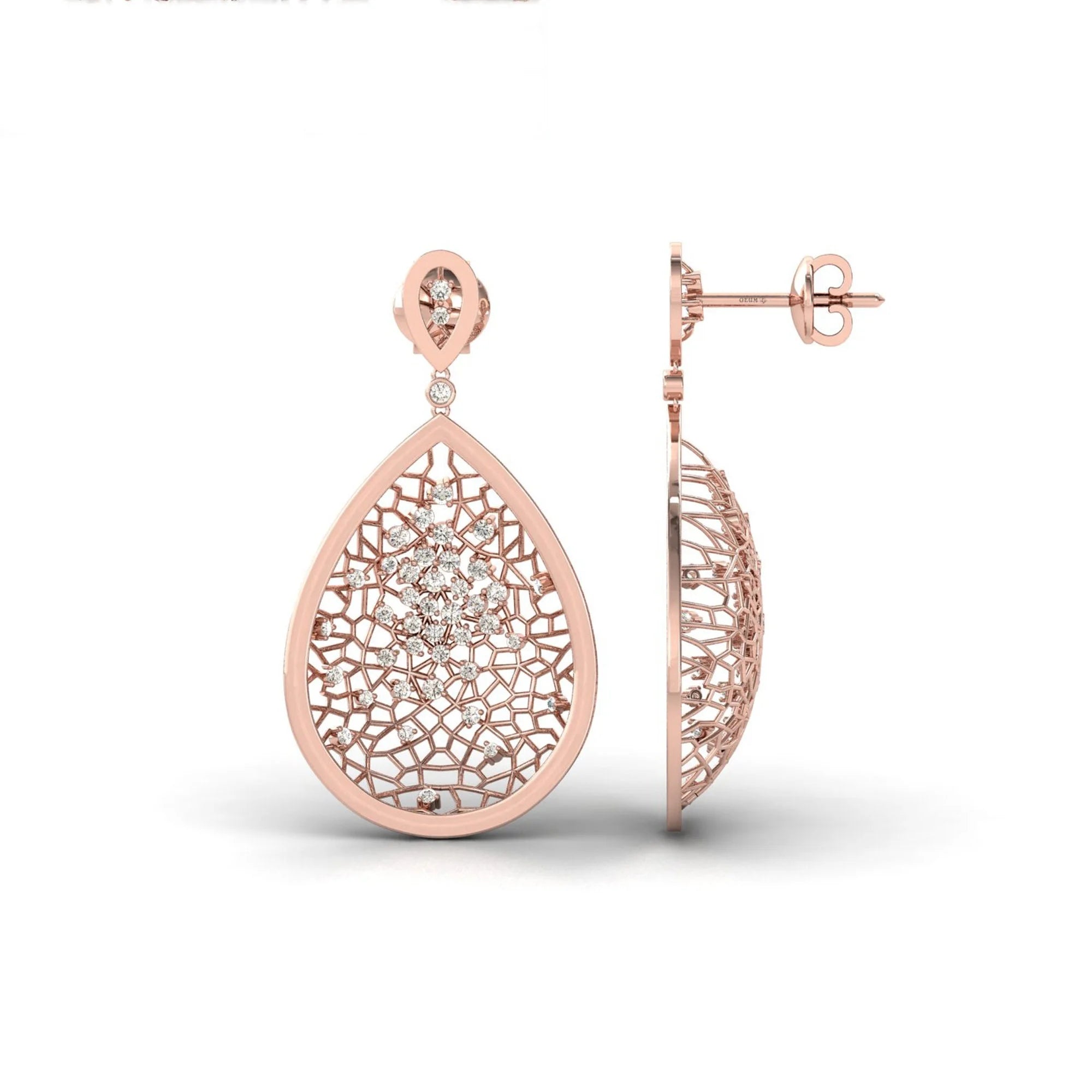 Natural Diamond Dangle Earring V79660