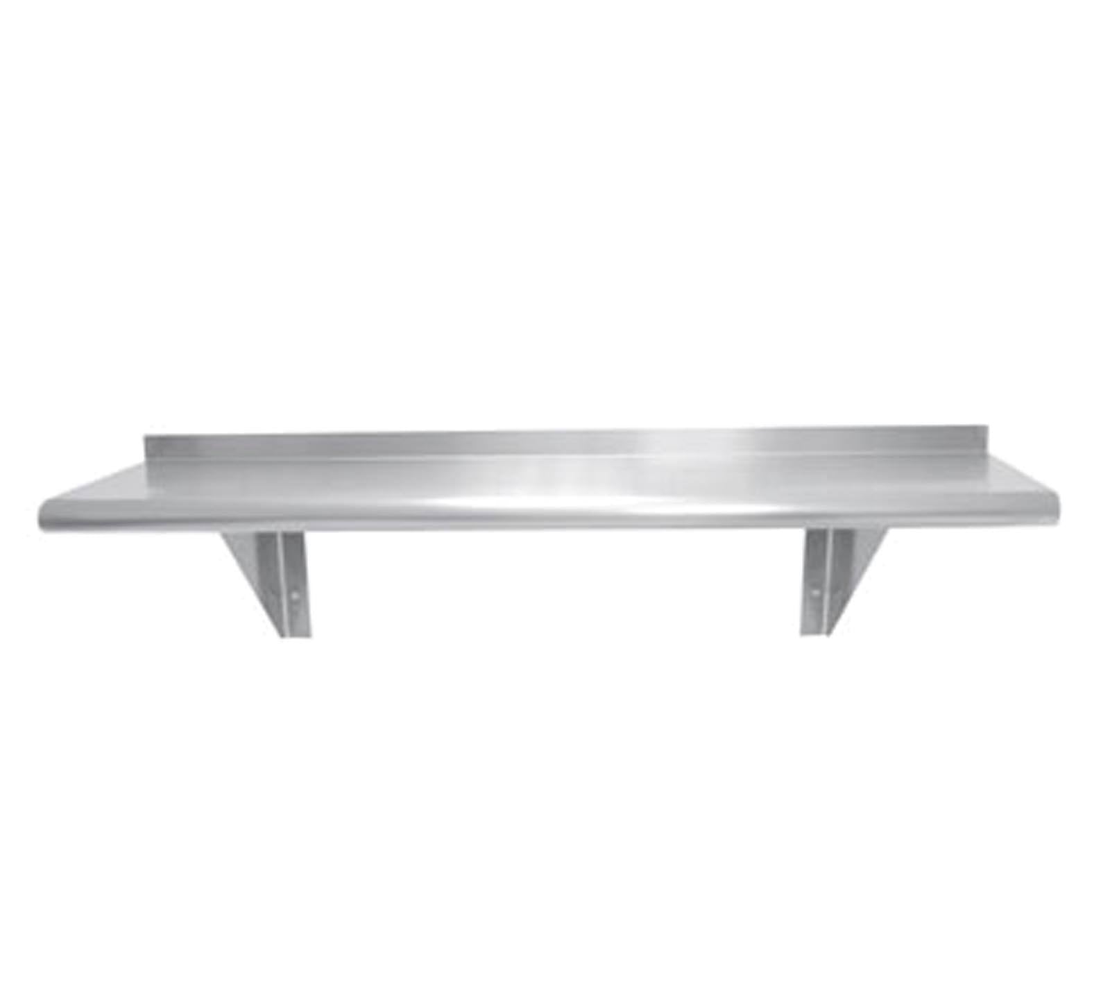 Stainless Steel Wall Mounted Shelf, 24x22Lx10x22D N321