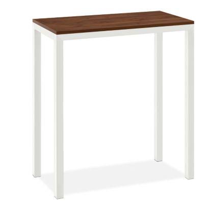 Walnut Bar Table with White Base V8347