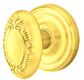Solid Brass Passage Door Knob Set with Regular Rosette D795