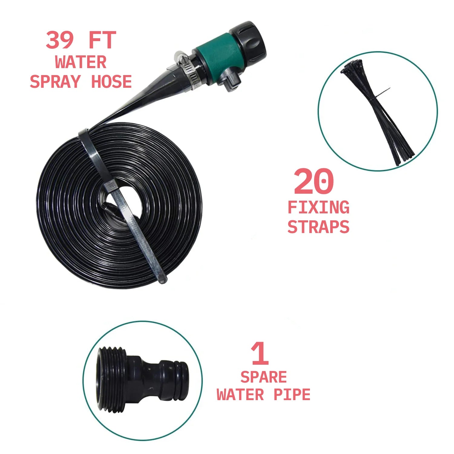 Trampoline Sprinkler Water Play Toy Accessories ( 39 ft ) U6537