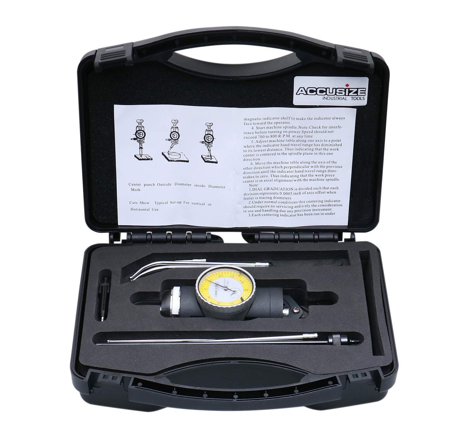 Co-Ax Indicator with Yellow Dialing Face F743