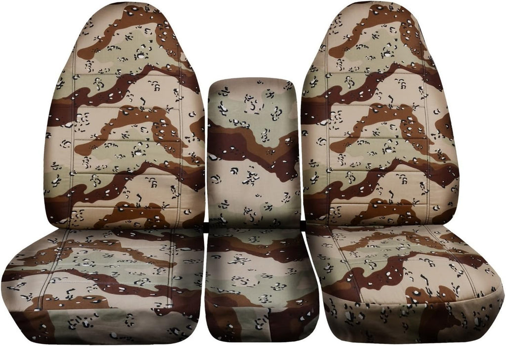 Camo Truck Seat Covers for 40/20/40 Split Bench Front Seat V828451