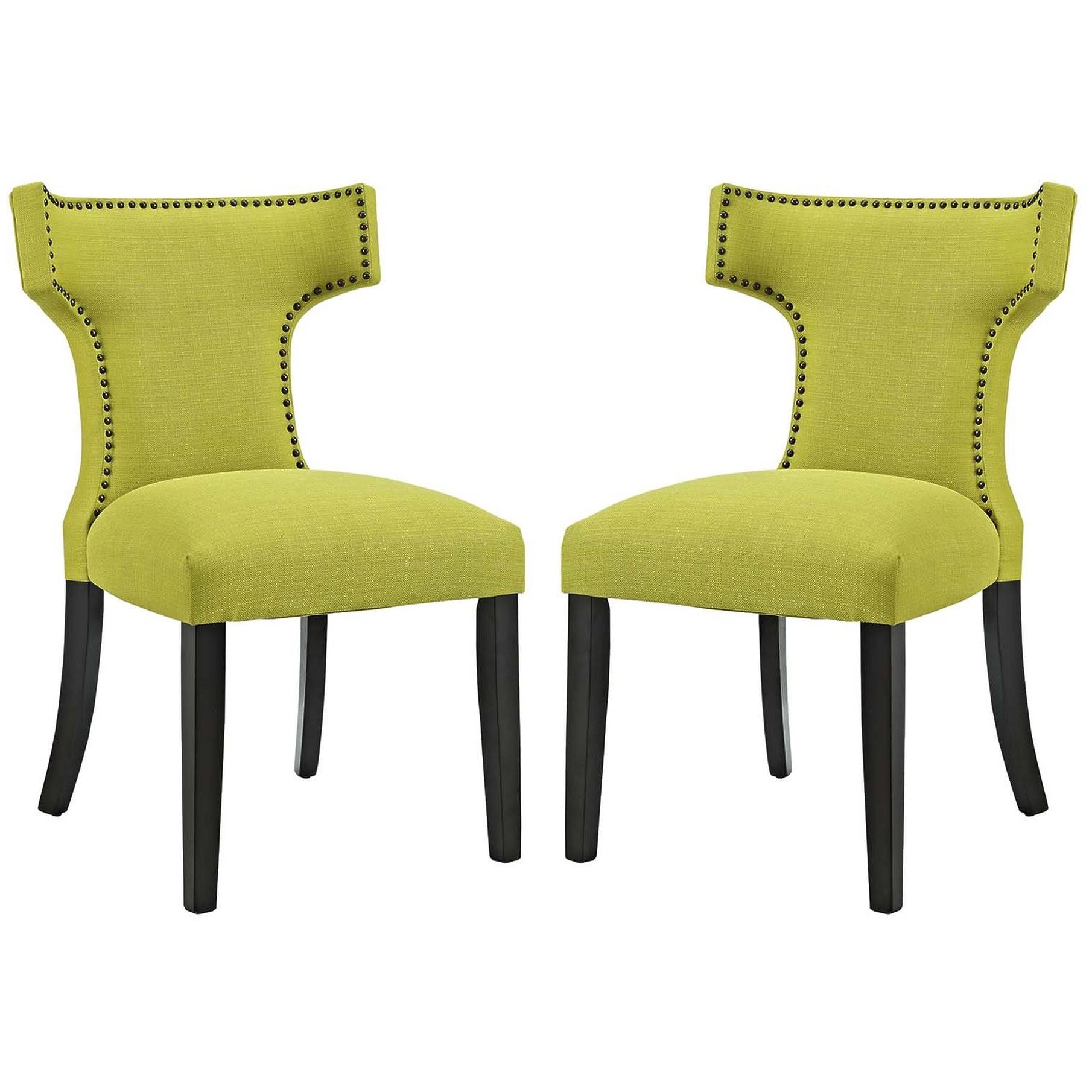 Wheatgrass Fabric Dining Side Chair Set of 2 O9163