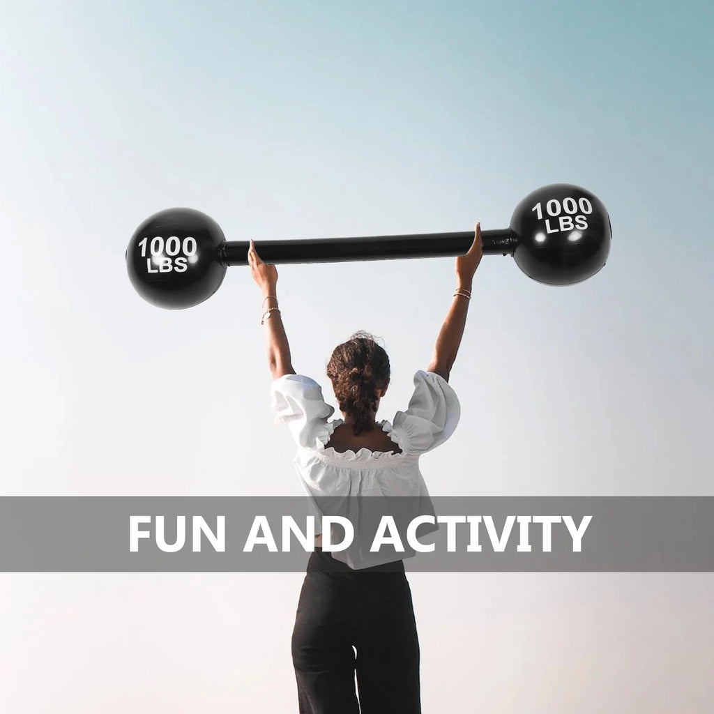 Inflatable Barbell Toy PVC Thickening Toy for Kids Adults V29080