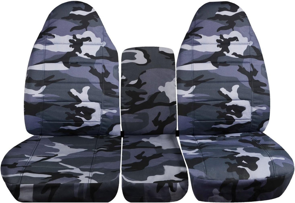 Camo Truck Seat Covers for 40/20/40 Split Bench Front Seat V828451