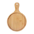 Round Bamboo Pizza Paddle Cutting Board D116
