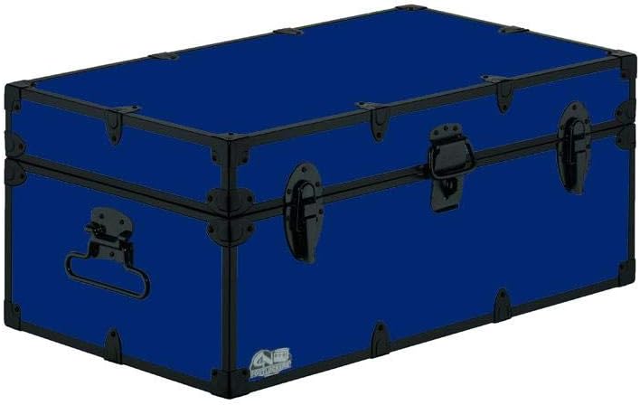 Camp Trunk Footlocker with Black Trim 32 x 18 x 13.5 Inches Y3025