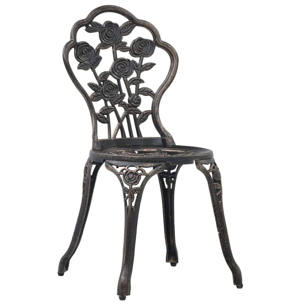 3 Piece Cast Aluminium Bistro Set Y761817