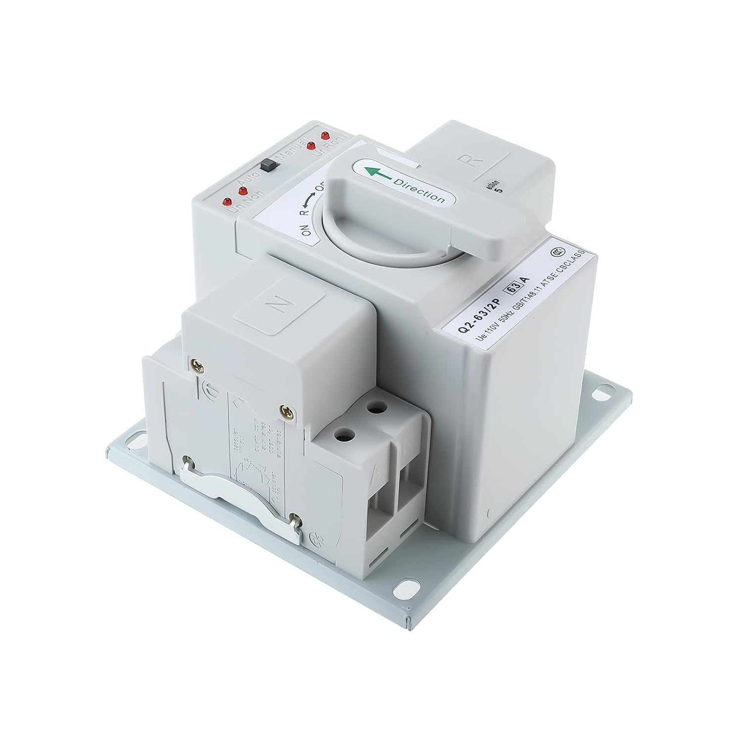 Mini Dual Power Automatic Transfer Switches 110V 2P 63A Pack of 2 G178
